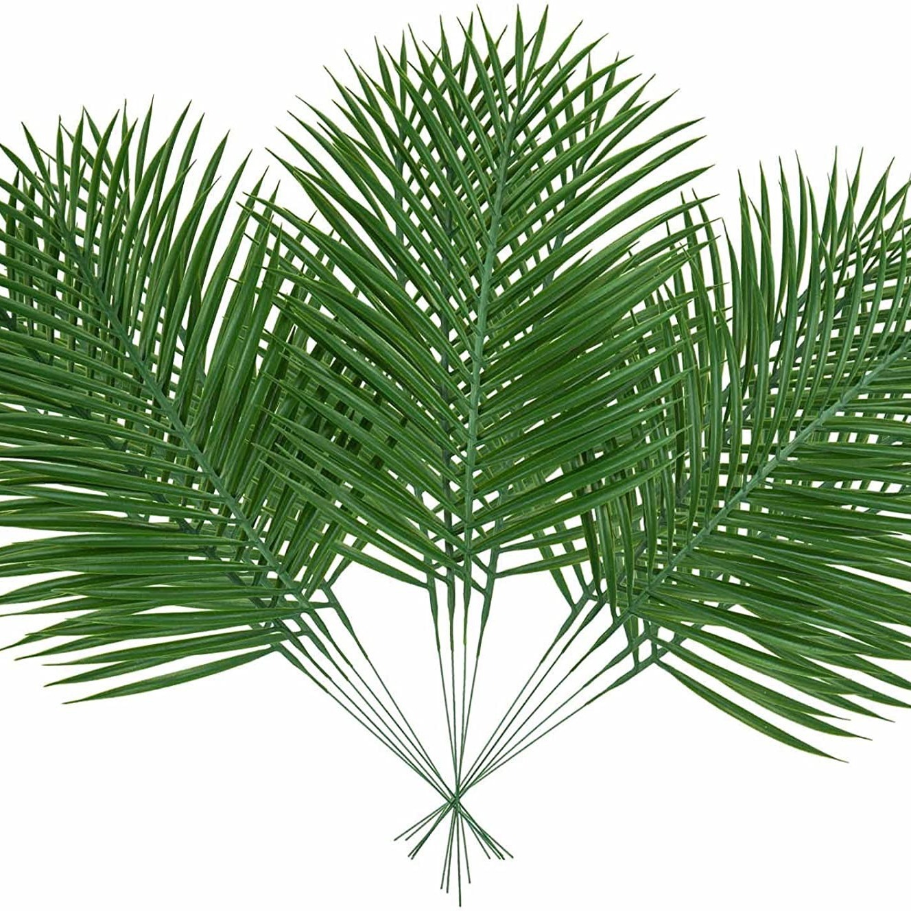 5pcs Golden Artificial Palm Le - Florist Supply Vases ulasan dan harga