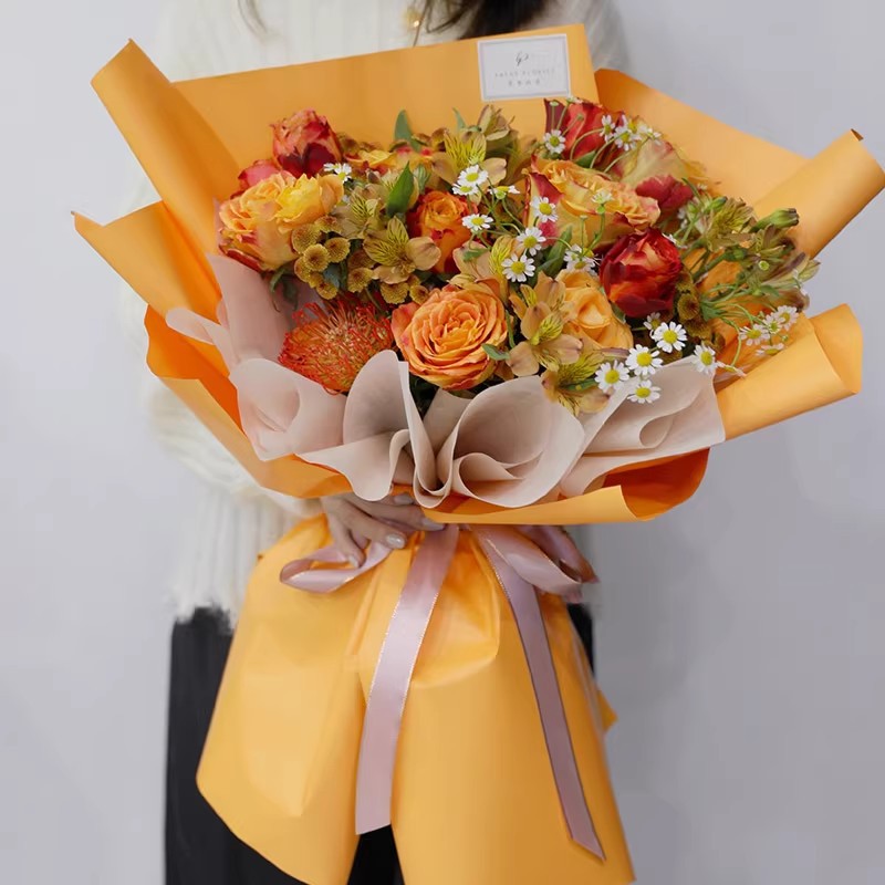 Korean Style Solid Color Paper - Florist Flower Supply ulasan dan harga