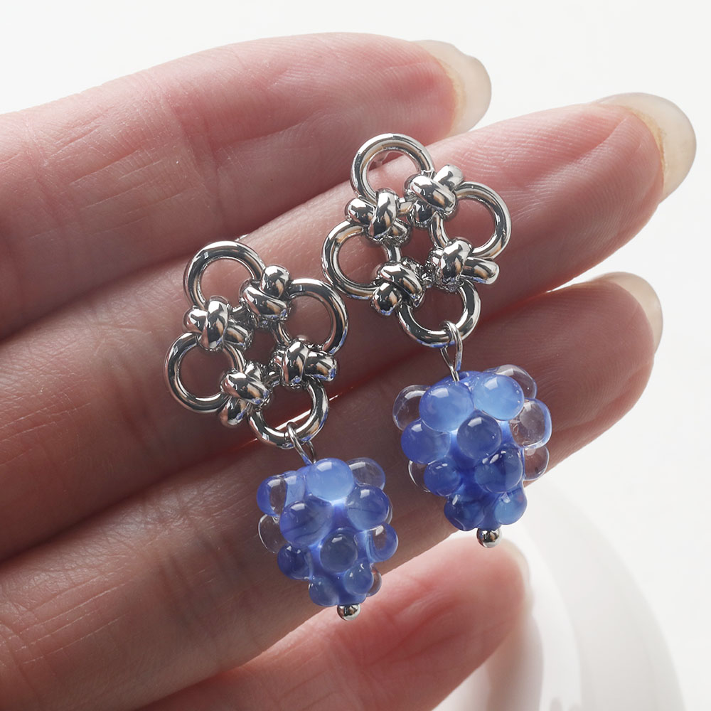 4PCS Dainty Flower Ear Studs E - Supply Florist ulasan dan harga
