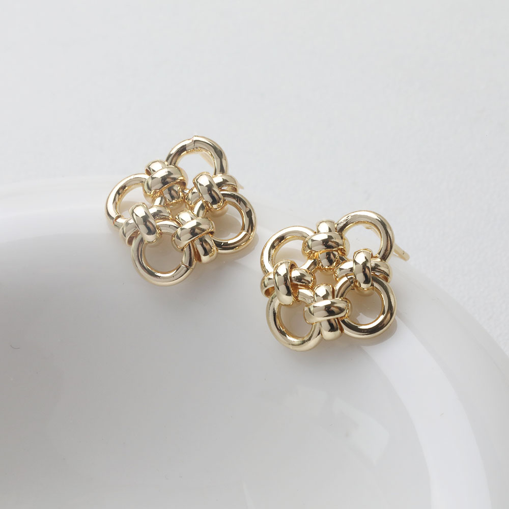4PCS Dainty Flower Ear Studs E - Supply Florist ulasan dan harga
