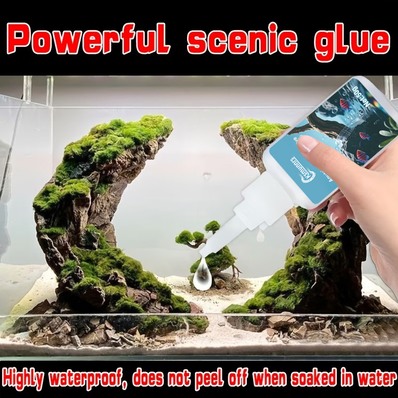 Aquarium Landscape Glue, Quick - Preserved Moss Sheet ulasan dan harga