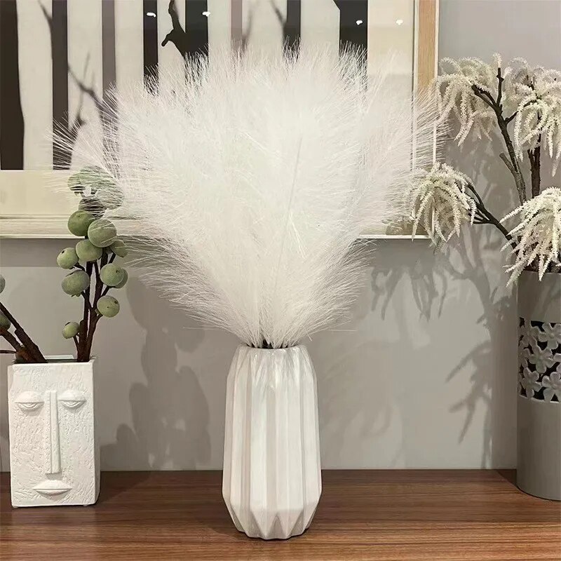 10PCS Artificial Pompous Grass - Florist Supply Vases ulasan dan harga