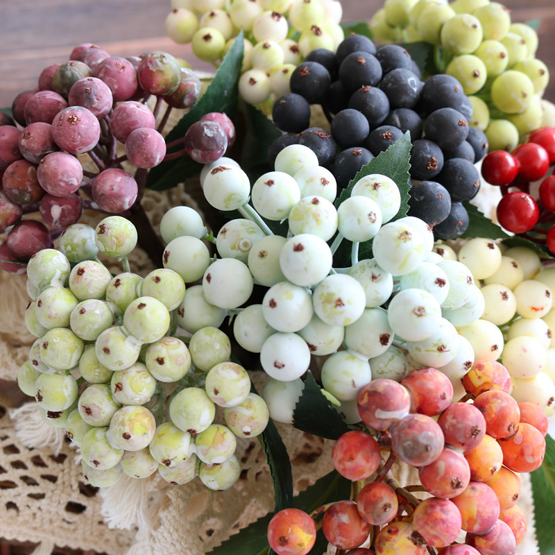1Pcs Artificial Berry Stem Flo - Florist Supply Bulk ulasan dan harga