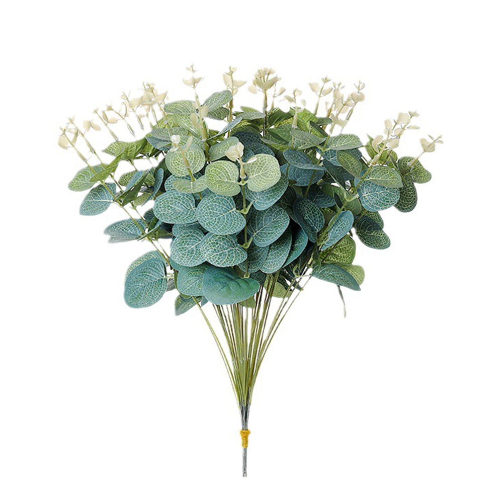 20PCS Fake Plants Silk Eucalyp - Florist Supply Vases ulasan dan harga