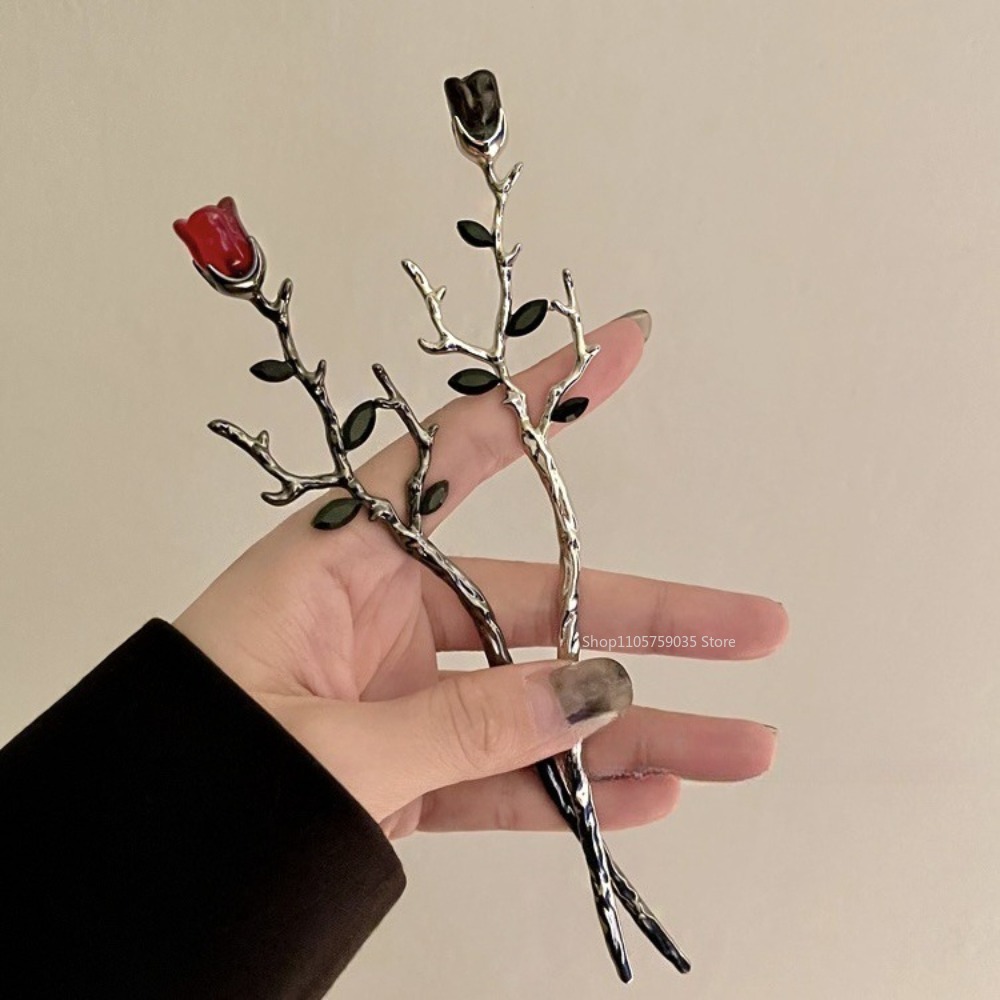 Vintage Metal Red Rose Flower  - Supply Florist ulasan dan harga