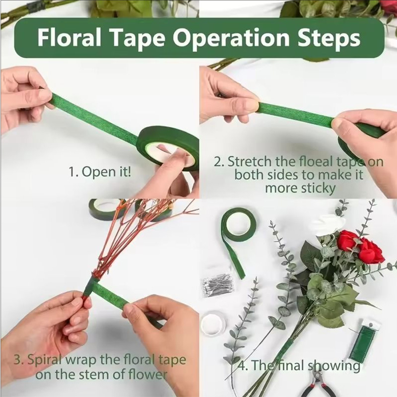 30 Yard 12MM Floral Stem Tape  - Florist Flower Supply ulasan dan harga