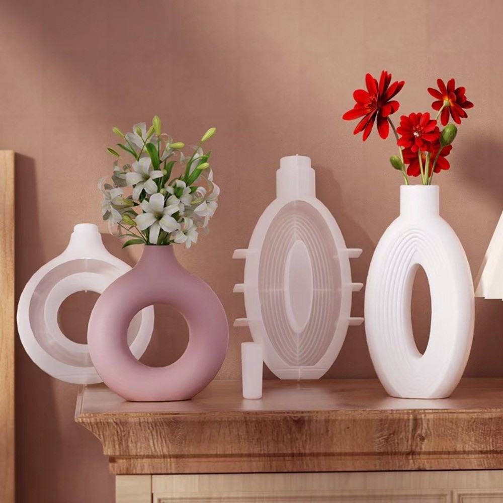 Oval Stripe Silicone Vase Mold - Florist Supply Vases ulasan dan harga