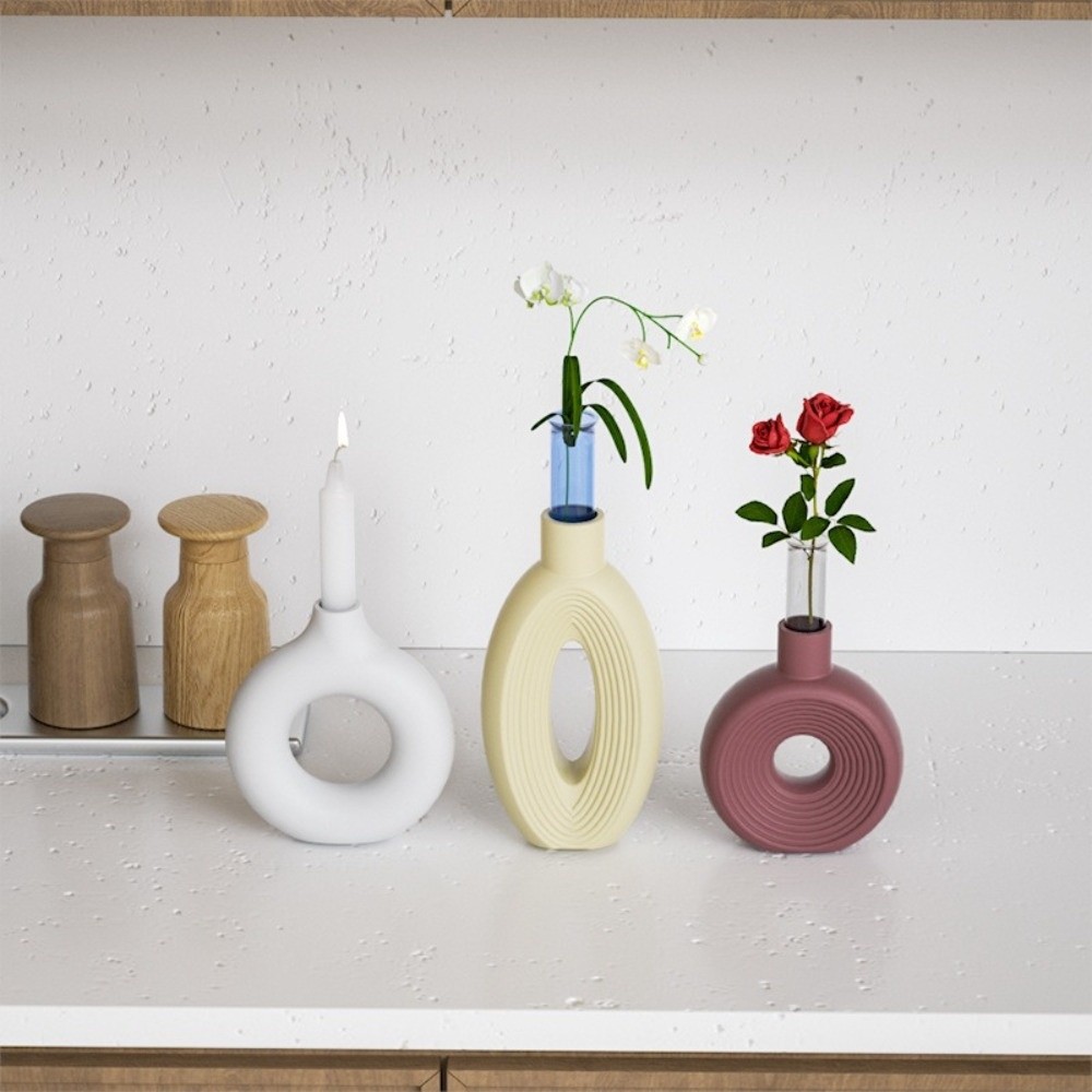 Oval Stripe Silicone Vase Mold - Florist Supply Vases ulasan dan harga