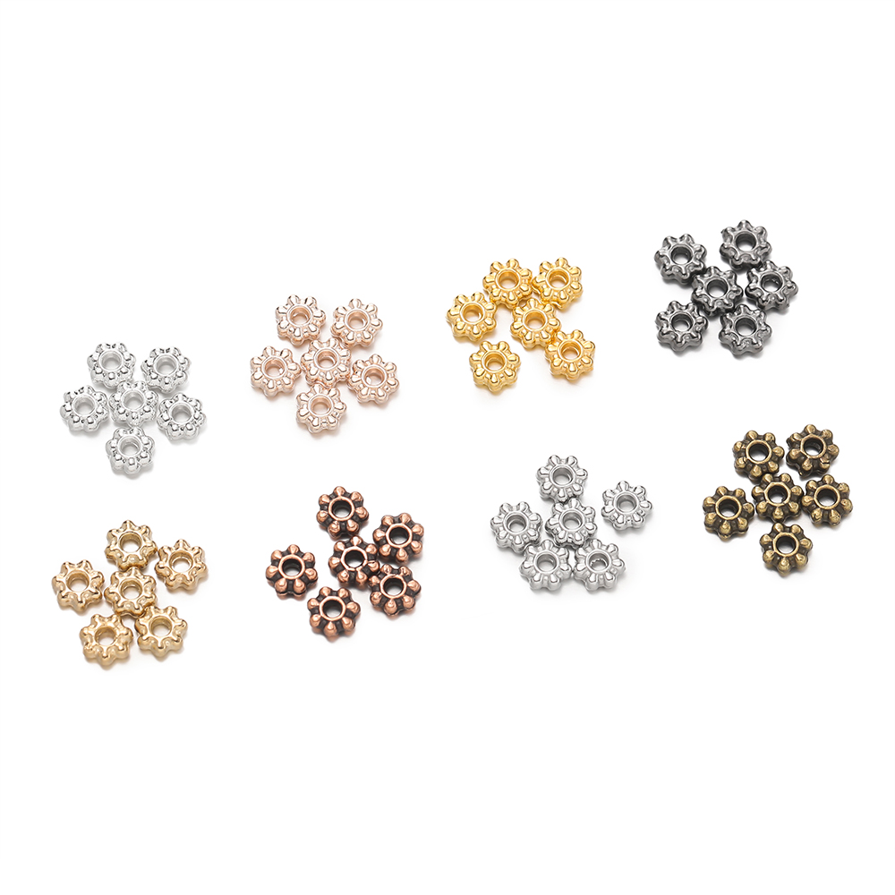 200Pcs 4/6mm Alloy Snowflake B - Supply Florist ulasan dan harga