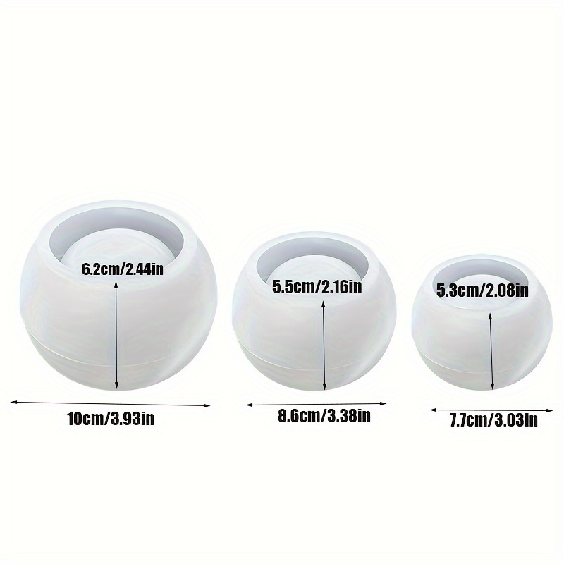 3pcs-Round Flower Pot Silicone - Florist Supply Vases ulasan dan harga