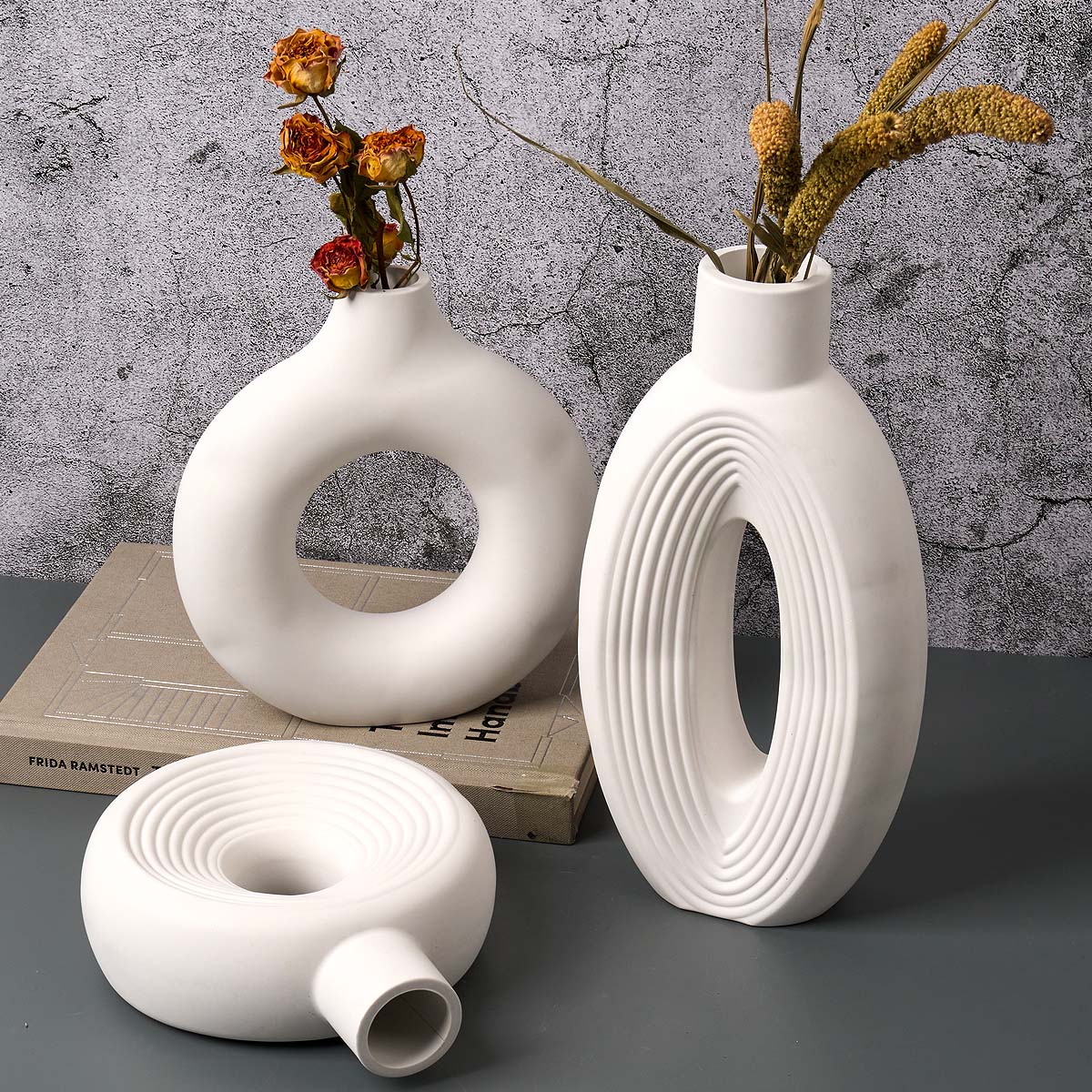 Nordic Stripe Vase Silicone Mo - Florist Supply Vases ulasan dan harga