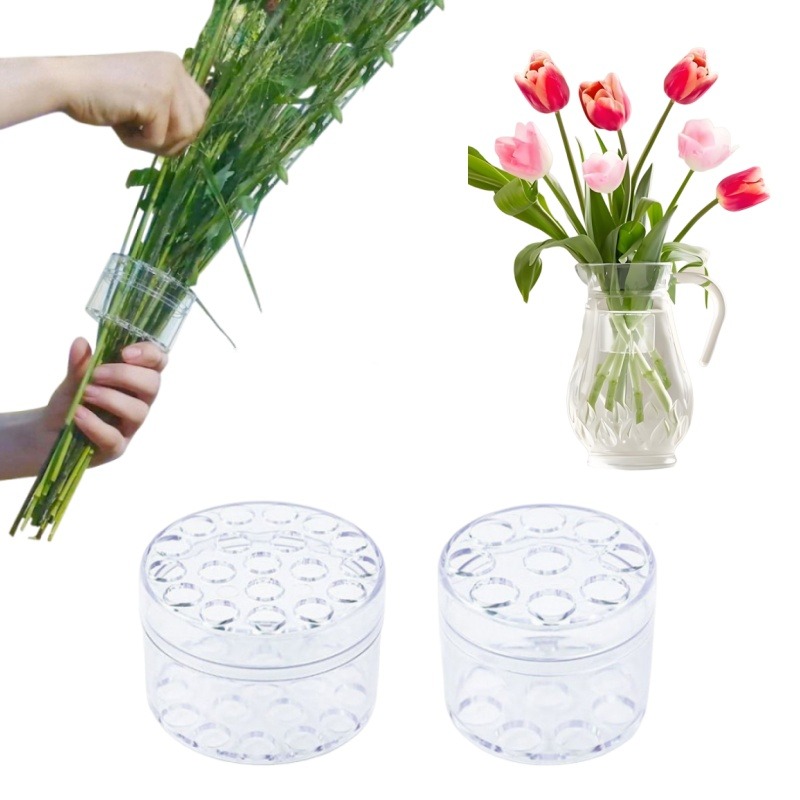 Spiral Stem Holder Sturdy Clea - Florist Supply Bulk ulasan dan harga