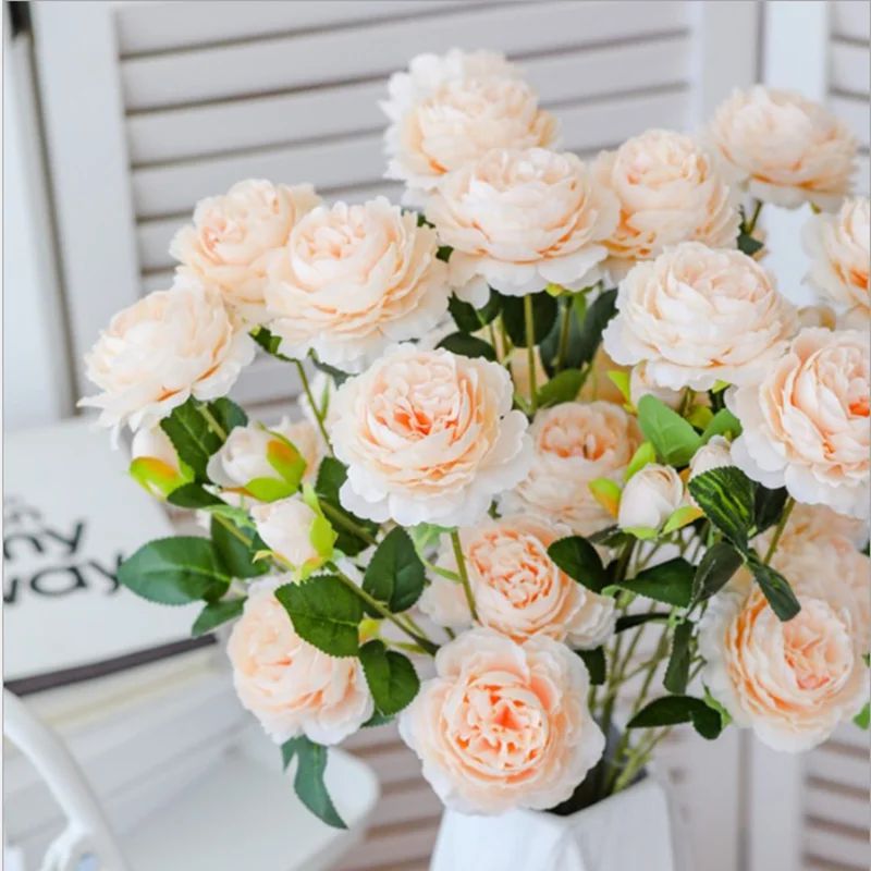5/10pcs Long Stem Artificial R - Florist Supply Bulk ulasan dan harga